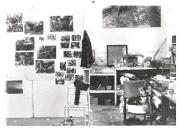 In studio at Baldwins Gardens, shared with Graham Crowley, Vanessa Jackson and others c. 1982